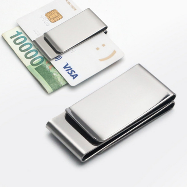 MC09 써지컬 스틸 3단 멀티 머니클립 카드클립 메탈 지폐 지갑