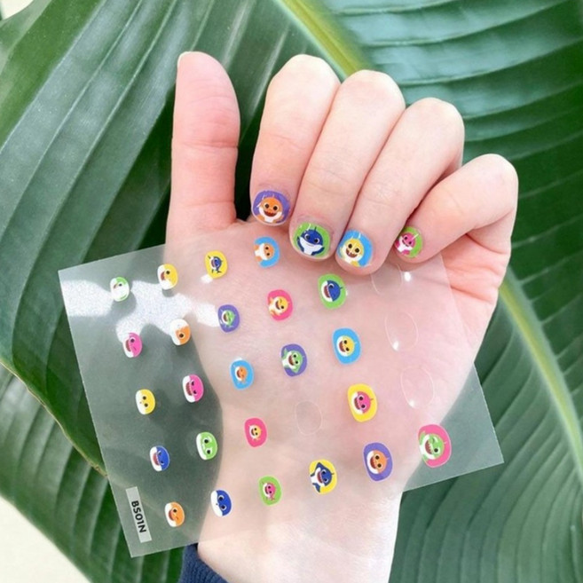 핑크퐁 아기상어 키즈네일스티커1개, BS01N - 우리는 아기상어 가족 [네일], BS01N, 1개