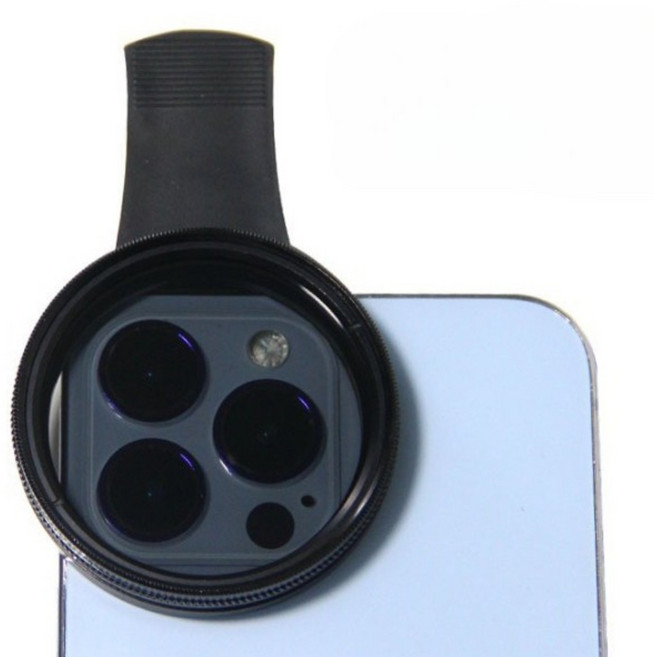 에이셉트 여행용 인생사진 휴대폰 카메라 렌즈 CPL 편광 필터, 블랙, 1개