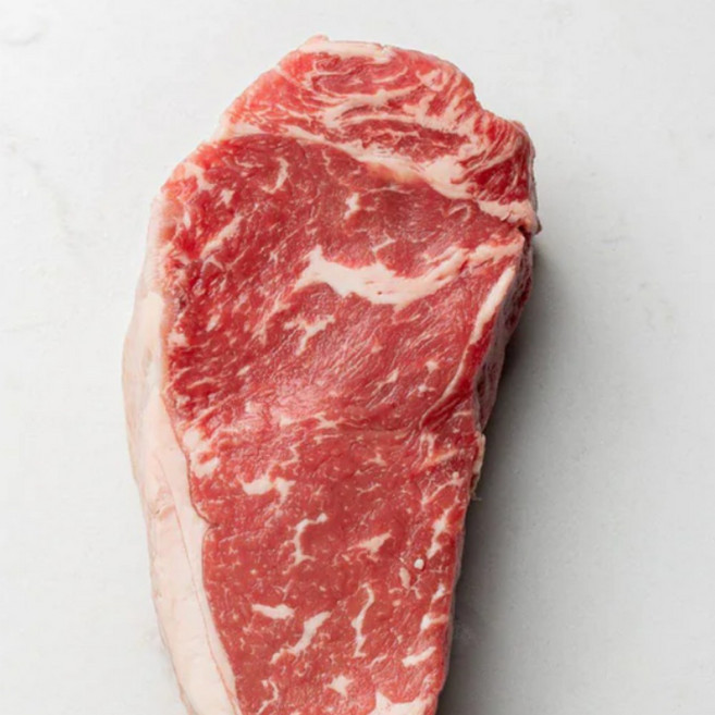 담백한 육즙과 탄탄한 식감의 냉장 프라임 미국산 블랙앵거스 채끝등심 스테이크 채끝살 Prime 뉴욕스트립 뉴욕 스테이크 New York Striploin, 1개, 300g