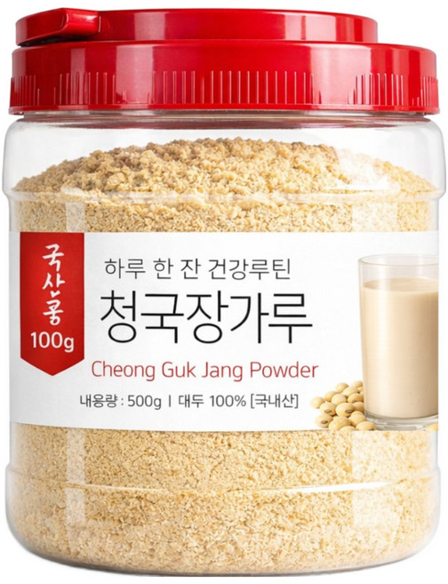 국산 청국장가루 100% 냄새없이 고소한 특허공법, 1개, 500g