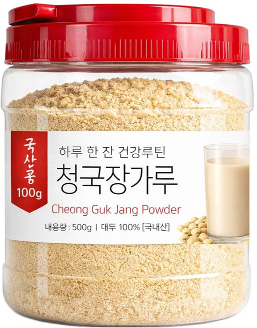 국산 청국장가루 100% 냄새없이 고소한 특허공법, 1개, 500g