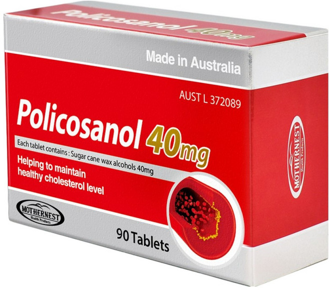마더네스트 폴리코사놀 40mg 사탕수수 왁스알코올, 3개, 90정