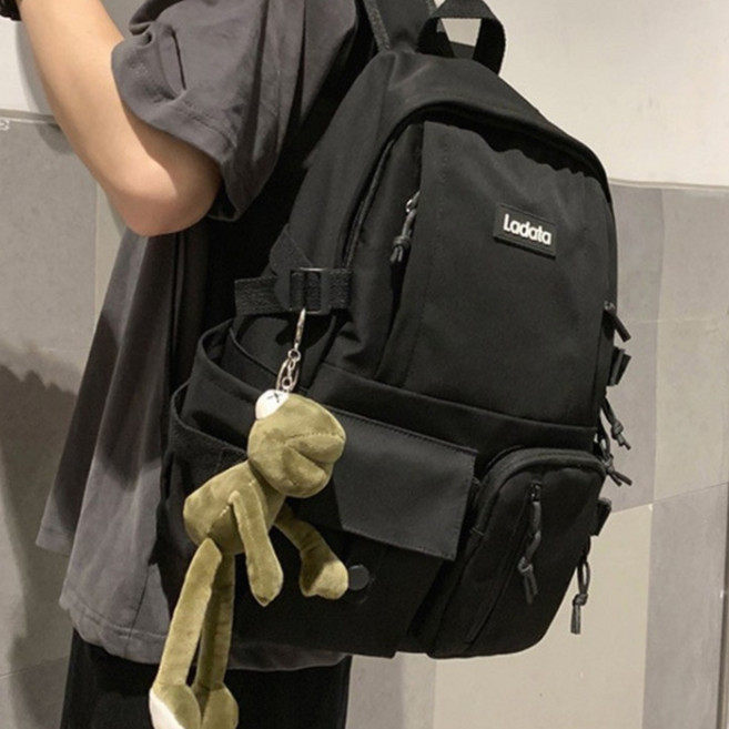 컬러폭스 캐주얼 남여공용 백팩 노트북 학생 책 가방 개구리키링 포함
