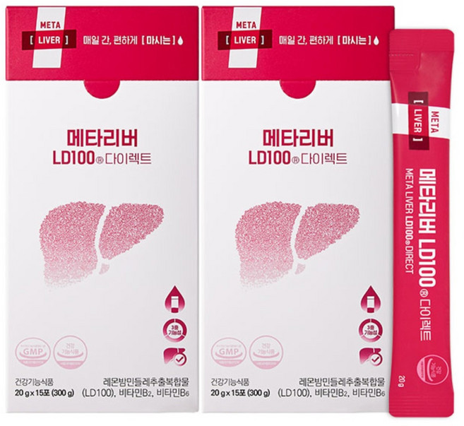 메타리버 LD100 레몬밤단델리온 액상 간건강 지방간영양제, 8개, 15회분
