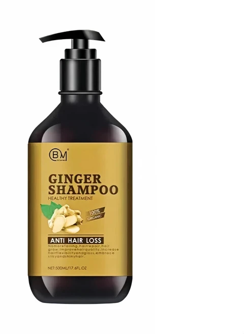 생강 식물성 탈모샴푸 두피케어 비듬완화 천연 영양 기능성 샴푸, 1개, 500ml - 쿠팡
