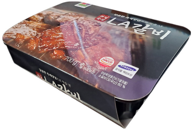 [대원푸드] LA갈비 양념갈비 캠핑고기 700g, 3개