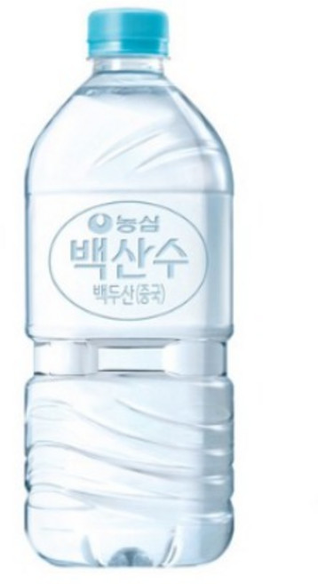 농심 백산수 무라벨 1L x 24개 생수 물1리터