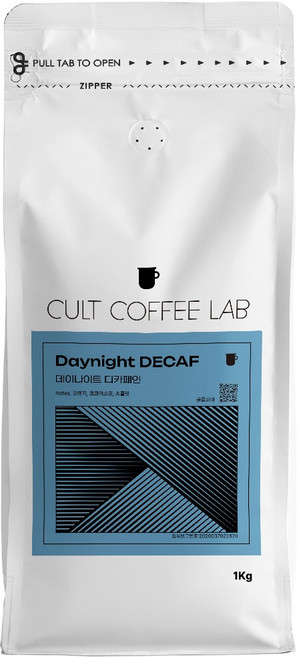 컬트커피랩 디카페인 콜롬비아후일라 슈가케인 너티초코 카라멜 데이나잇 싱글오리지 원두, 홀빈(분쇄안함), 1kg, 5개