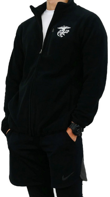 고급 ROKMC 해병대 로카 후리스 검정 - 군인후리스 폴라 플리스 자켓 PX 등산