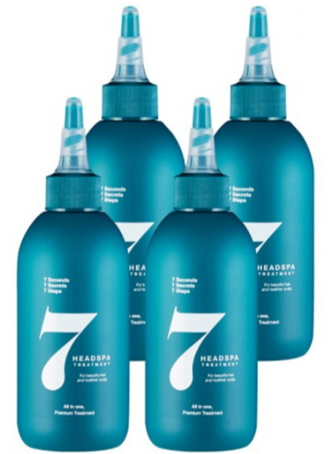 헤드스파7 파란눈 블랙 헤어 트리트먼트, 200ml, 4개