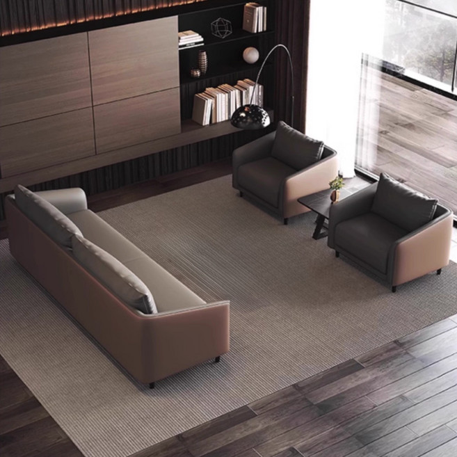 컴포잇 편안한 사무실 소파 세트 비즈니스 휴게실 사장실 중역용 테이블 오피스, 1+1+3인용 세트