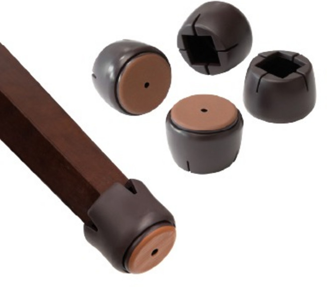 체어서퍼 프리미엄 의자발커버 프리사이즈 사각다리용 M (허용범위 2.4cm~3.6cm), 24개