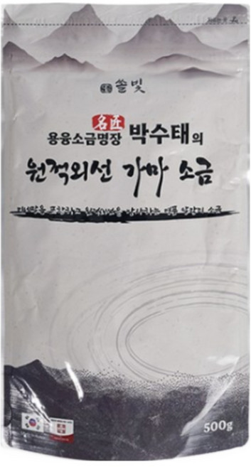 박수태명인 국내산 알칼리 용융소금 원적외선 가마소금 500g, 원적외선가마소금500g, 1개