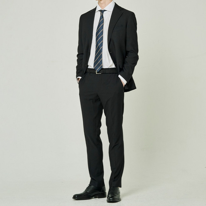 바톨리니 남성용 사계절 캐주얼 스마트사이징 정장 수트 세트 (4컬러 M~5XL)