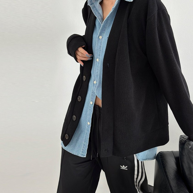 바이건 빅사이즈 오버핏 베이직 가디건 9color