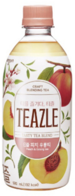 라비앙로즈 티즐 피치 우롱티 500ml 20개