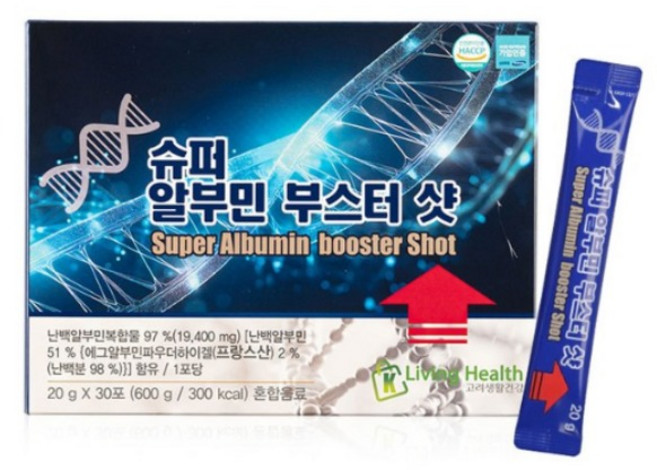 슈퍼 알부민 부스터샷 아르기닌 타우린 바타민C 30포 고함량, 6박스, 30정
