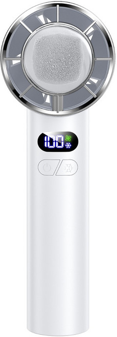 YEXXI 급속냉각 휴대용 선풍기 미니 핸디 무선 손풍기 접이식 각도조절 손선풍기, 화이트, F8