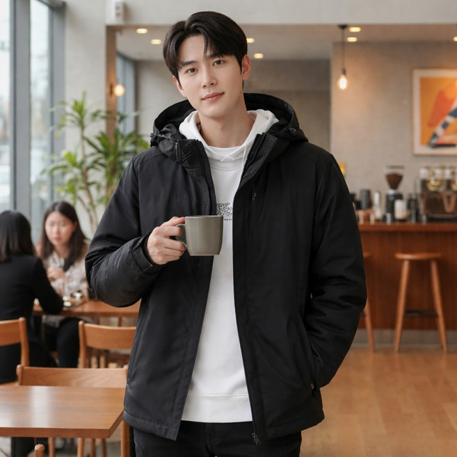 에르투 남녀공용 경량 바람막이 점퍼 윈드브레이커 후드 자켓