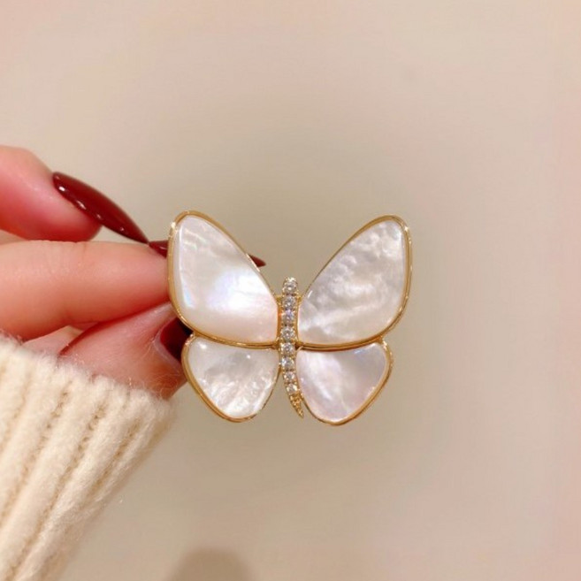 이디존 럭셔리 금속 진주 브로치