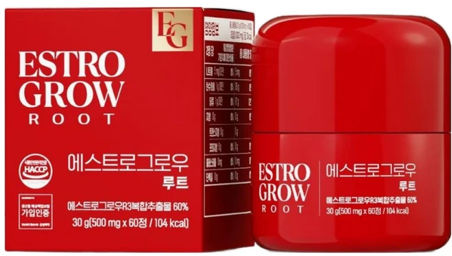 에스트로그로우 루트 여자 아누카사과 오미자 석류 비오틴 맥주효모 여성 보조제 HACCP, 2박스, 60정 - 쿠팡