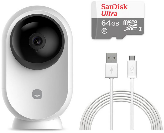 헤이홈 스마트 홈카메라 EGG PRO 프라이버시 보안 국내서버 홈캠 홈CCTV 펫캠 베이비캠, EGG PRO 인기구성 64G, 1개