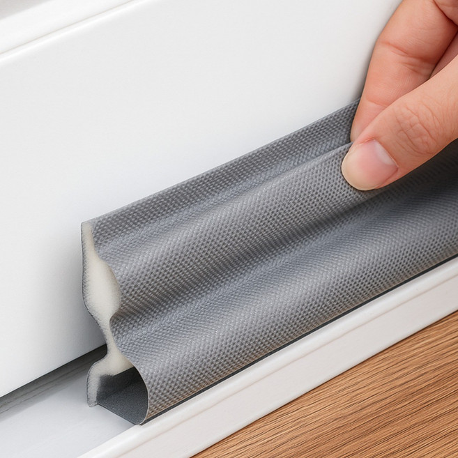 쉴드컷 문풍지 베란다 샷시 창문 틈새막이, 5개, 그레이