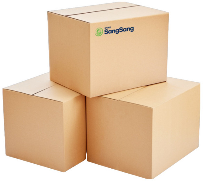 상자세상 알뜰형 TBG 택배박스 가로규격 100~ 500mm, 200개, 연한 갈색