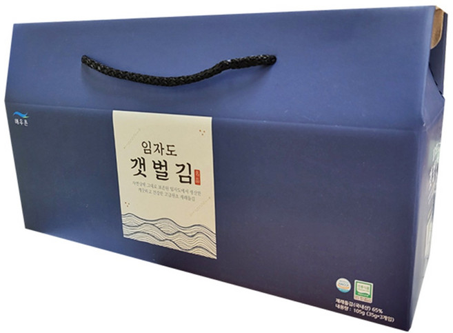 해우촌 임자도 갯벌김 캔 35g x 3p 선물세트, 1세트