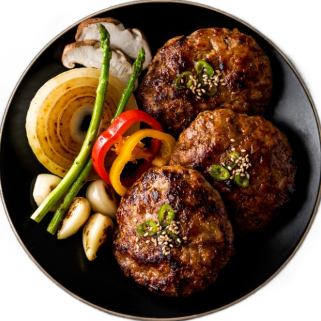 [국내산] 무등산식당 한돈 돼지고기 수제 소보로 담양 떡갈비, 120g, 1개