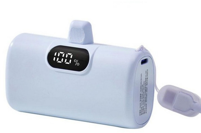 오지렌 10000mAh 대용량 도킹형 고속충전 보조배터리, 블루, 1, GM10