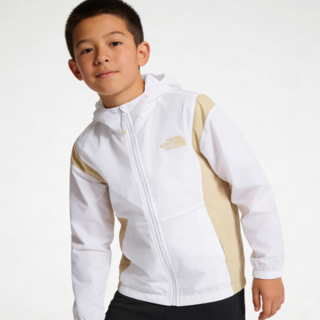 노스페이스 키즈 간절기 경량 후드 바람막이 자켓