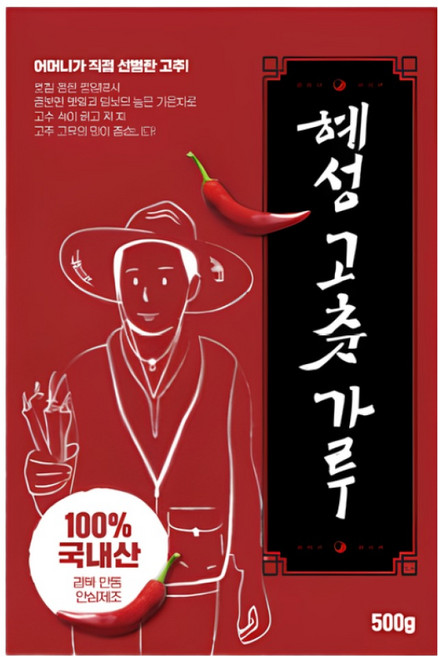 혜성 햇 고춧가루 보통맛 중간굵기, 1개, 1kg