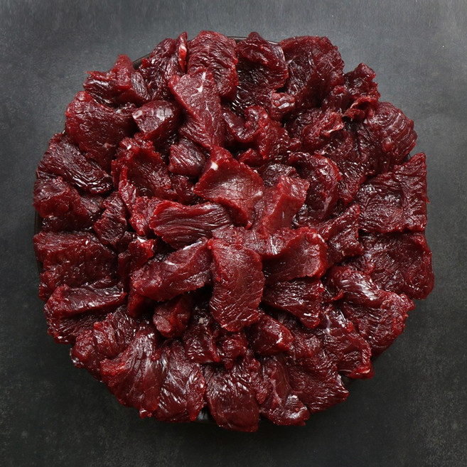 [한우공장] 100% 당일도축 대구 한우 뭉티기 특제소스 생고기, 1개, 300g