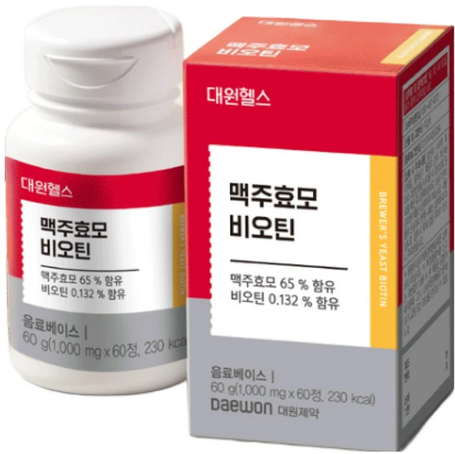 대원제약 대원헬스랩 맥주효모 비오틴, 3개, 60정 - 쿠팡