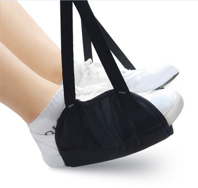 FOOI 프리미엄 풋레스트 비행기 발받침대 기내용 발해먹 고퀄리티, 1개