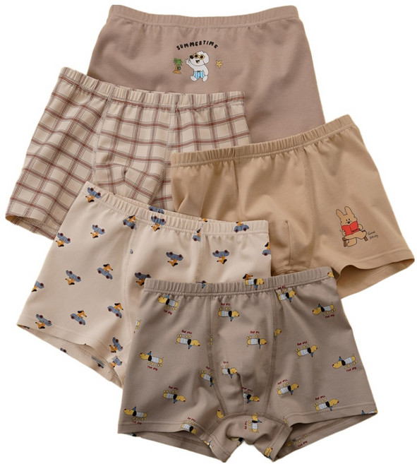 [빌도르] 스터디 5매 남아 드로즈 사각 아동 키즈 어린이 팬티 세트