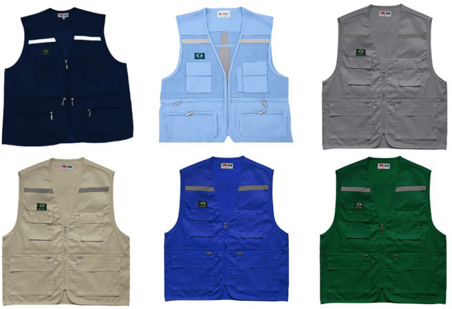 바론 TC조끼 천 겨울 작업 조끼, 1개, 곤색