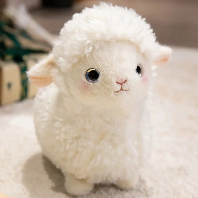 코지베베 너무너무 귀여운 복실 양 인형 애착인형, 화이트, 1개