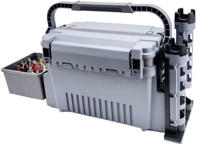 에기태클박스 XD-101 풀세트(에기트레이 소품트레이 로드스탠드2개) 멀티 2단 에기박스, XD-101 풀세트 그레이, 1개