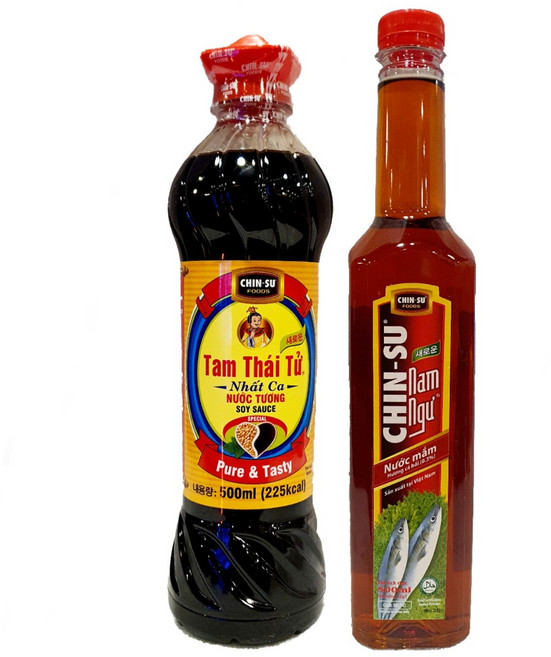베트남 친수 피쉬소스 NAM NGU 500ml + 간장 NUOC TUONG TAM THAI TU 500ml, 1개, 1개