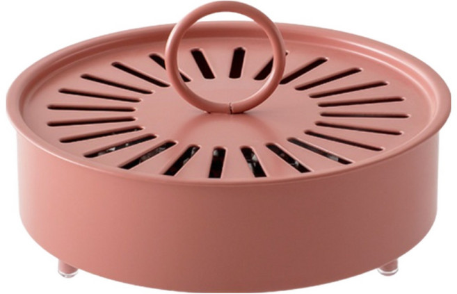 감성 모기향 연소기 인센스 홀더 거치대 받침대, 핑크