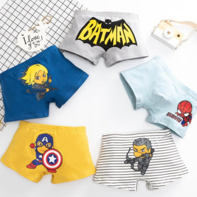 쫑여시 주니어 히어로 팬티드로즈 5종세트-B803