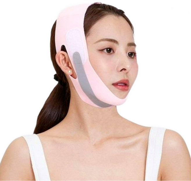 쪼쪼밴드 매일하는 항균 얼굴 리프팅 밴드 2+1 / 총 3장, 1개, 핑크그레이