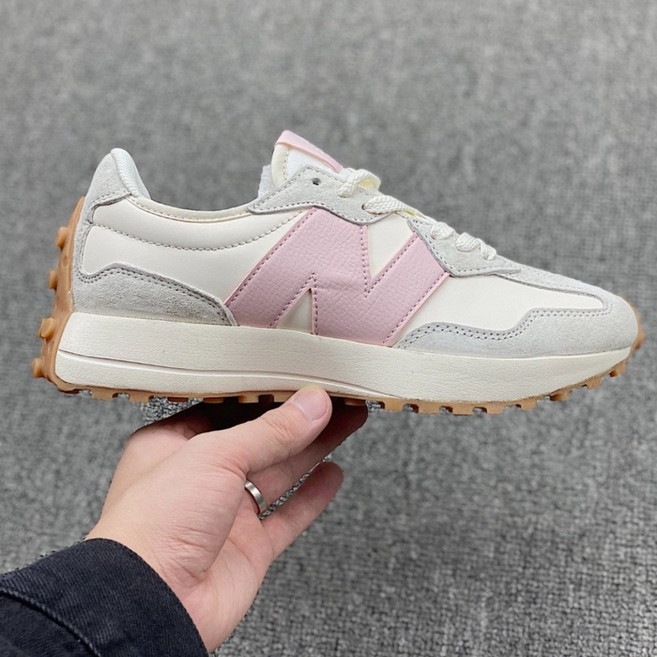 뉴발란스 여자 운동화 327 핑크 런닝화 발편한운동화 키높이 여자스니커즈 편한신발 굽있는운동화