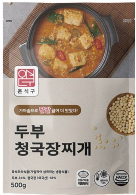 할머니 손맛 그대로 두부청국장찌개, 1개, 500g