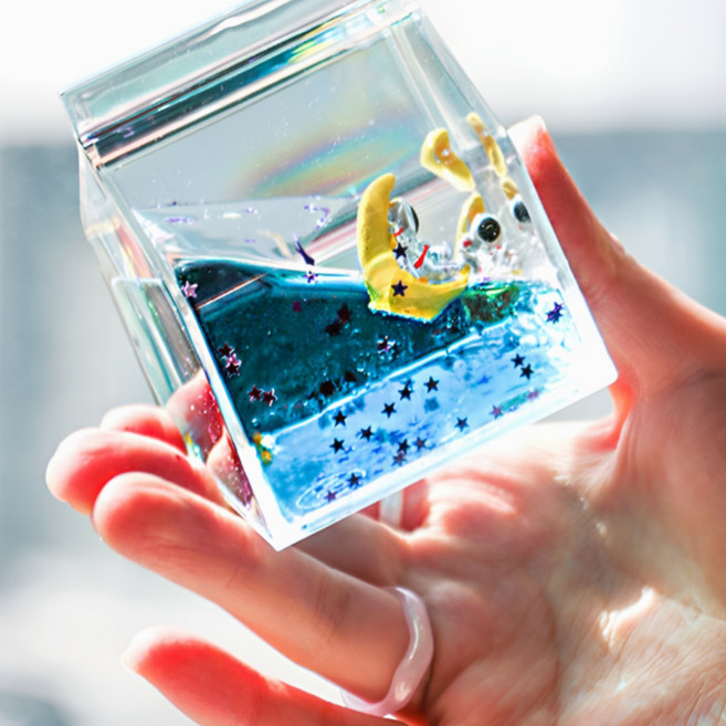 물멍 우주인 워터볼 스노우볼 [우주 친구 선물 오일멍 인테리어 촬영 소품 감성 카페 스노볼 글로브], 워터볼 1개