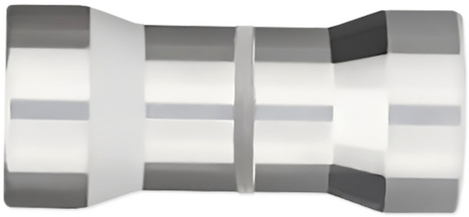 리빙로드 샤워부스 유리문 양면 손잡이 (D타입), 1개, 실버