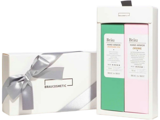 브로이코스메틱 핸드아머 혼합(무향+꽃향) 핸드크림 선물세트 블랙, 1세트